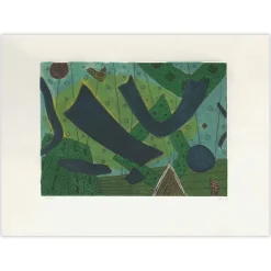 Henri Goetz, Preussian Blue, 1988, Carborundum Radierung