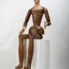 Italiano Ignoto, Gegliederte Maler-Schaufensterpuppe, 1790, Holz mit Glasdetails