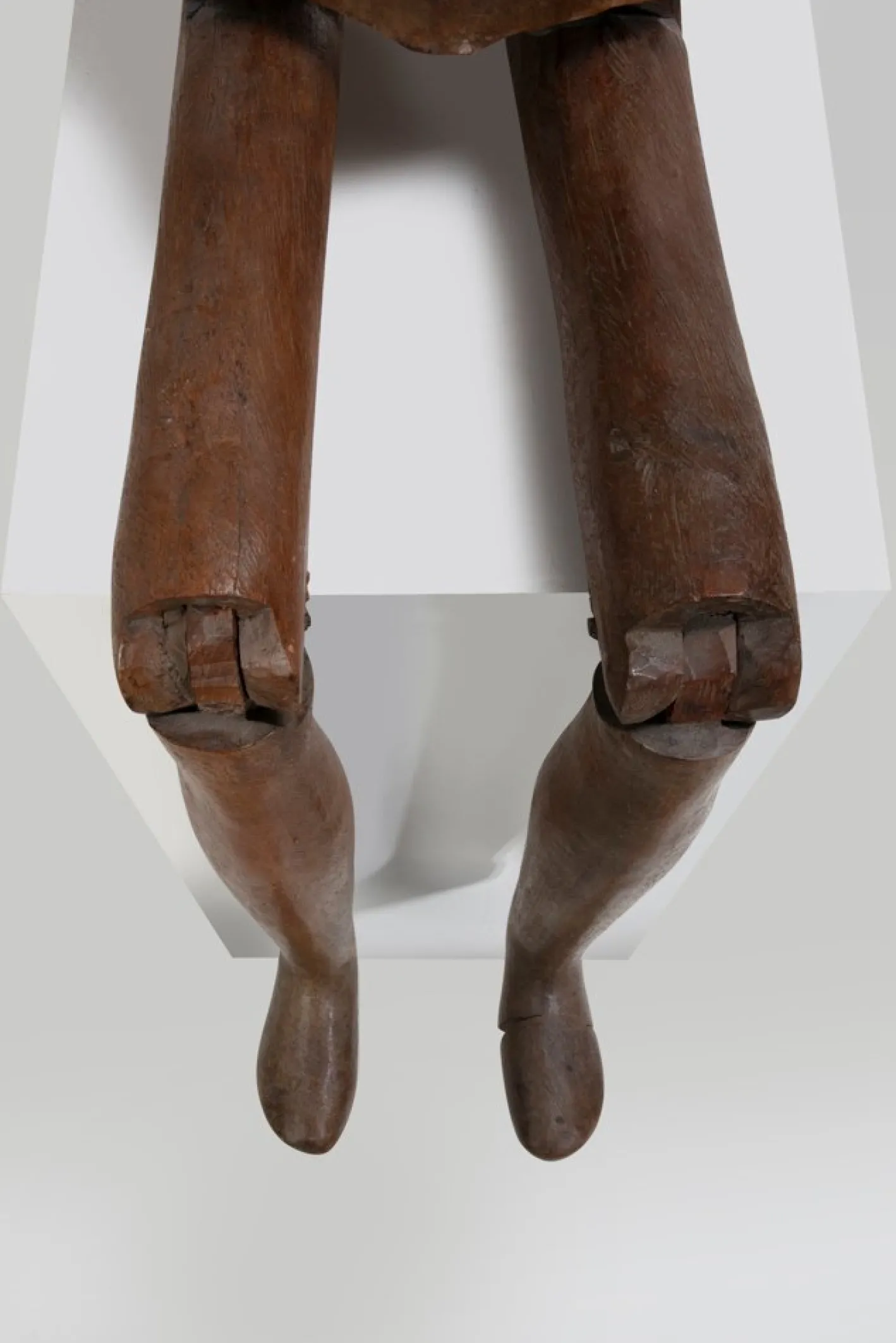 Italiano Ignoto, Gegliederte Maler-Schaufensterpuppe, 1790, Holz mit Glasdetails