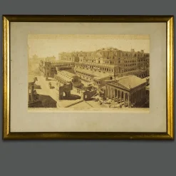 Italienische Grand Tour Lithographien, 2er Set