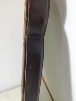 Italienischer Art Deco Spiegel mit Schmirgelglas, 1940er