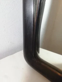 Italienischer Art Deco Spiegel mit Schmirgelglas, 1940er