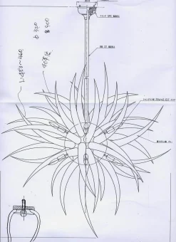 Italienischer Kronleuchter von Favola Vetrarti