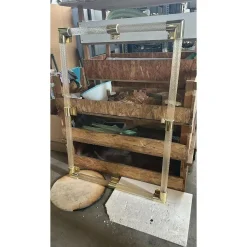 Italienischer Venezianischer Torchon Murano Glas Wandspiegel von Simoeng für Simoeng
