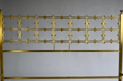 Italienisches Mid-Century Messing Doppelbett von Osvaldo Borsani