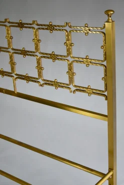 Italienisches Mid-Century Messing Doppelbett von Osvaldo Borsani