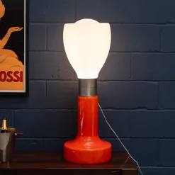 Italienische Vintage Birillo Stehlampe aus Glas, 1970er