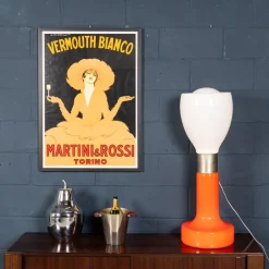 Italienische Vintage Birillo Stehlampe aus Glas, 1970er