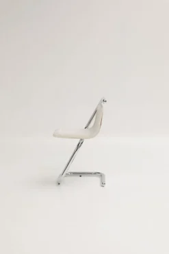 Italienische Vintage Stühle mit cremefarbenem Bouclé Stoff, 1970er, 4er Set
