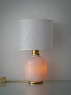 Italienische Vintage Tischlampen aus Muranoglas & Opalglas, 1960er, 2er Set