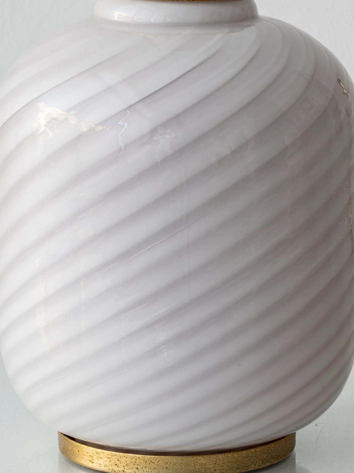 Italienische Vintage Tischlampen aus Muranoglas & Opalglas, 1960er, 2er Set