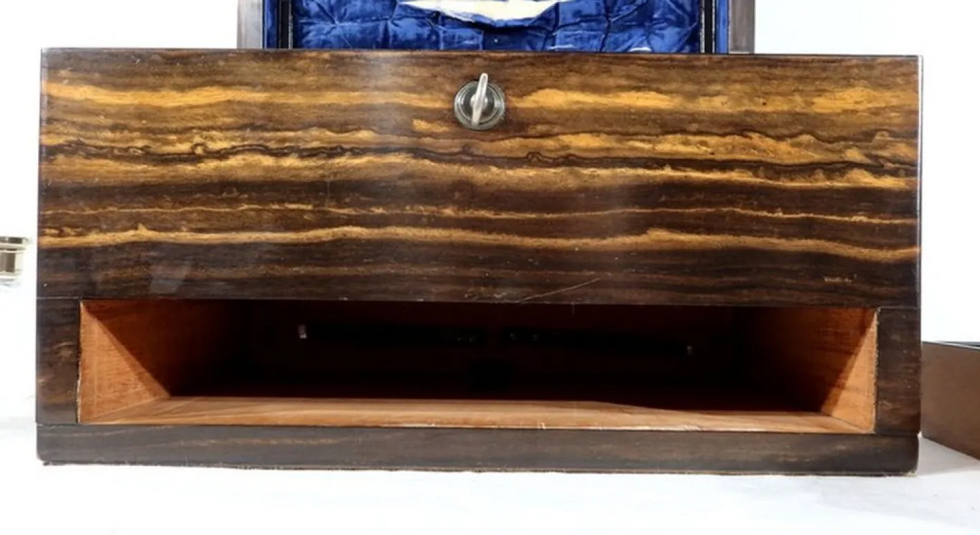 19. Jahrhundert Toilettenbox aus Holz von John Bagshaw & Sons, England