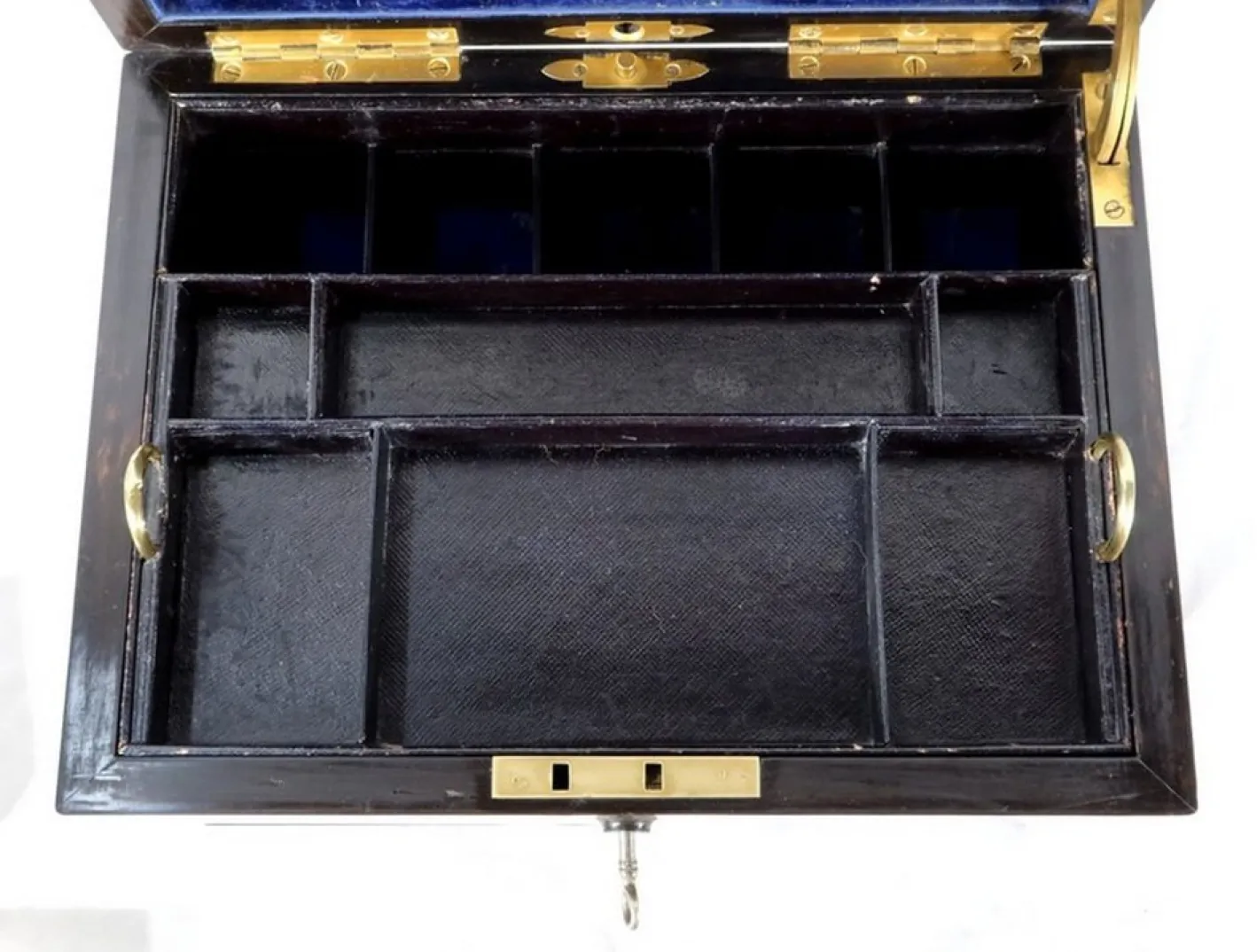 19. Jahrhundert Toilettenbox aus Holz von John Bagshaw & Sons, England