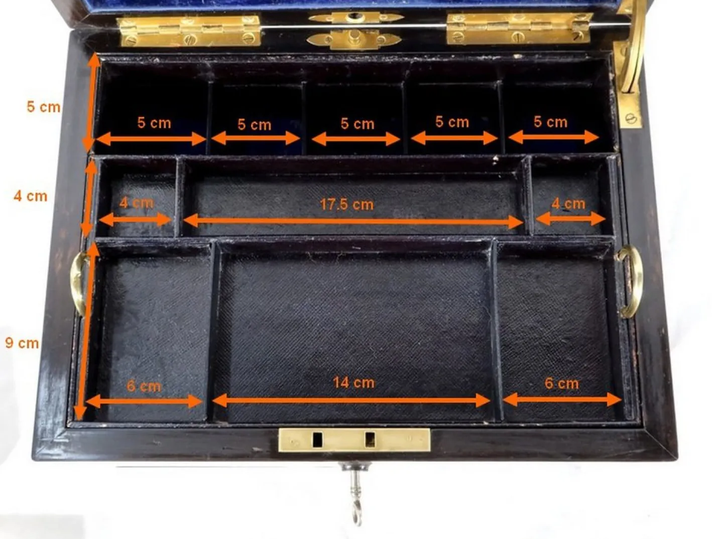 19. Jahrhundert Toilettenbox aus Holz von John Bagshaw & Sons, England