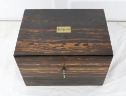 19. Jahrhundert Toilettenbox aus Holz von John Bagshaw & Sons, England