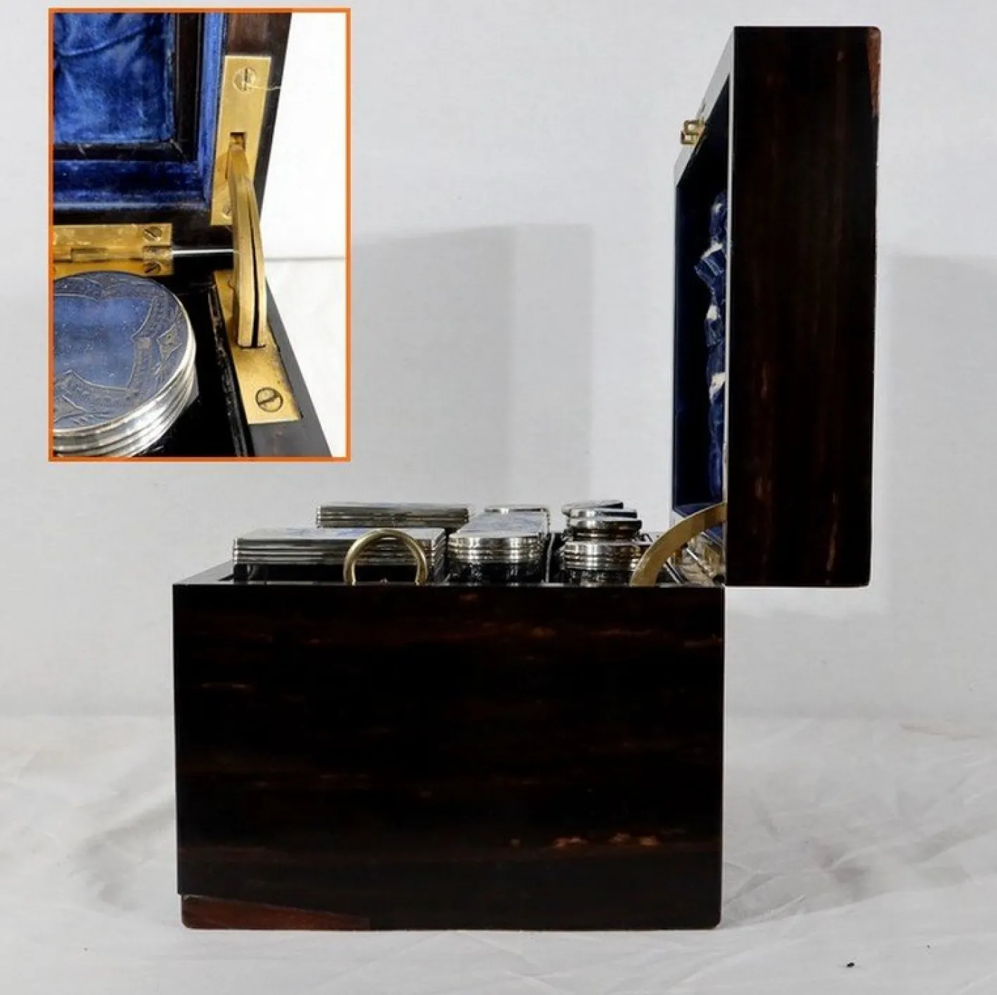 19. Jahrhundert Toilettenbox aus Holz von John Bagshaw & Sons, England