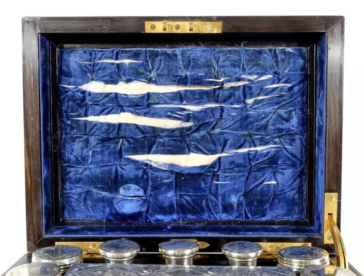 19. Jahrhundert Toilettenbox aus Holz von John Bagshaw & Sons, England
