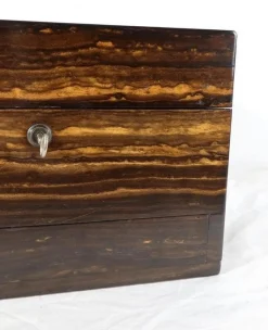 19. Jahrhundert Toilettenbox aus Holz von John Bagshaw & Sons, England