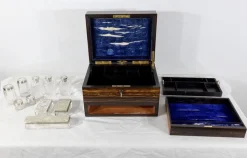 19. Jahrhundert Toilettenbox aus Holz von John Bagshaw & Sons, England