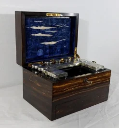 19. Jahrhundert Toilettenbox aus Holz von John Bagshaw & Sons, England