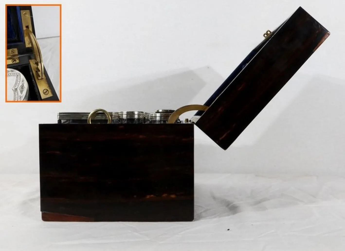 19. Jahrhundert Toilettenbox aus Holz von John Bagshaw & Sons, England