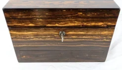 19. Jahrhundert Toilettenbox aus Holz von John Bagshaw & Sons, England