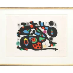 Joan Miro, La Rapt, Farblithographie