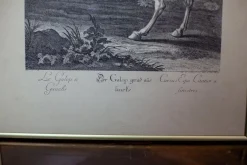 Johann Elias Ridinger, Figur zu Pferd, 19. Jh., Kupferstich