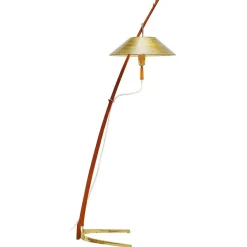 JT Kalmar zugeschriebene Dornstab Stehlampe für Kalmar, Österreich, 1950er