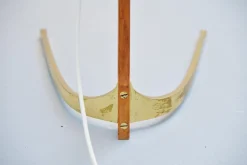 JT Kalmar zugeschriebene Dornstab Stehlampe für Kalmar, Österreich, 1950er