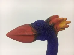 Kjell Engman für Kosta Boda Große Vogelskulptur, 1970er