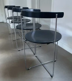 Klappbare Soley Stühle von Valdimar Harðarson für Kusch & Co, 1980er, 4er Set