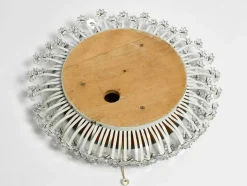 Kleiner Mid-Century Modern Flower Spiegel von Schöninger, 1950er