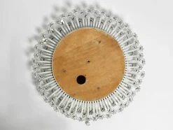 Kleiner Mid-Century Modern Flower Spiegel von Schöninger, 1950er