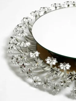 Kleiner Mid-Century Modern Flower Spiegel von Schöninger, 1950er