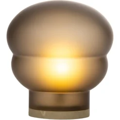 Kumo Mittelgroße rauchgraue Acetato Taupe Stehlampe von Pulpo