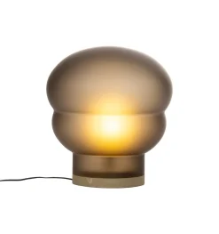 Kumo Mittelgroße rauchgraue Acetato Taupe Stehlampe von Pulpo