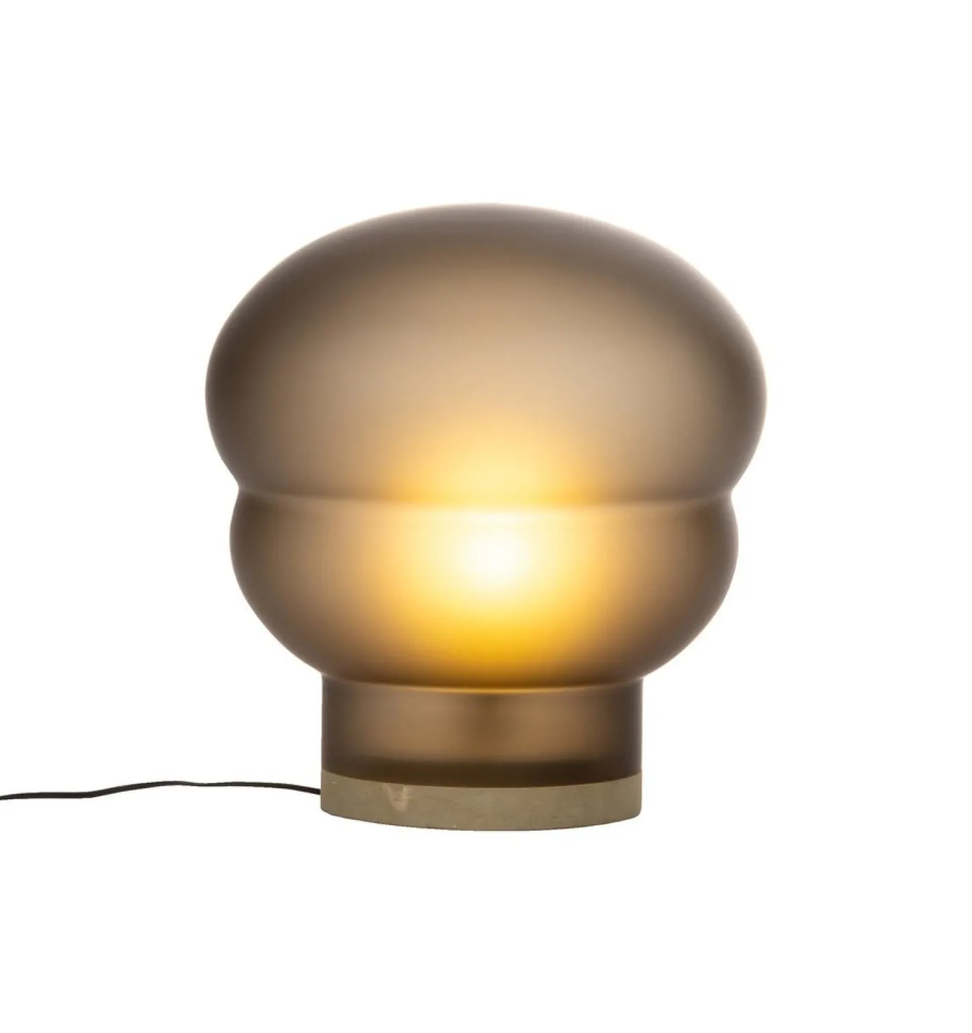Kumo Mittelgroße rauchgraue Acetato Taupe Stehlampe von Pulpo