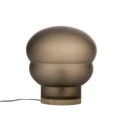 Kumo Mittelgroße rauchgraue Acetato Taupe Stehlampe von Pulpo
