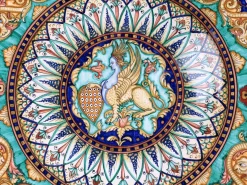 Kupferner Green Dragons Teller von deBlona