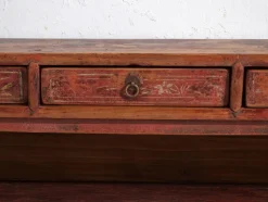 Langer Niedriger Vintage Beistelltisch aus Pinienholz, China, 1930