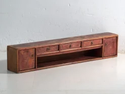 Langer Niedriger Vintage Beistelltisch aus Pinienholz, China, 1930