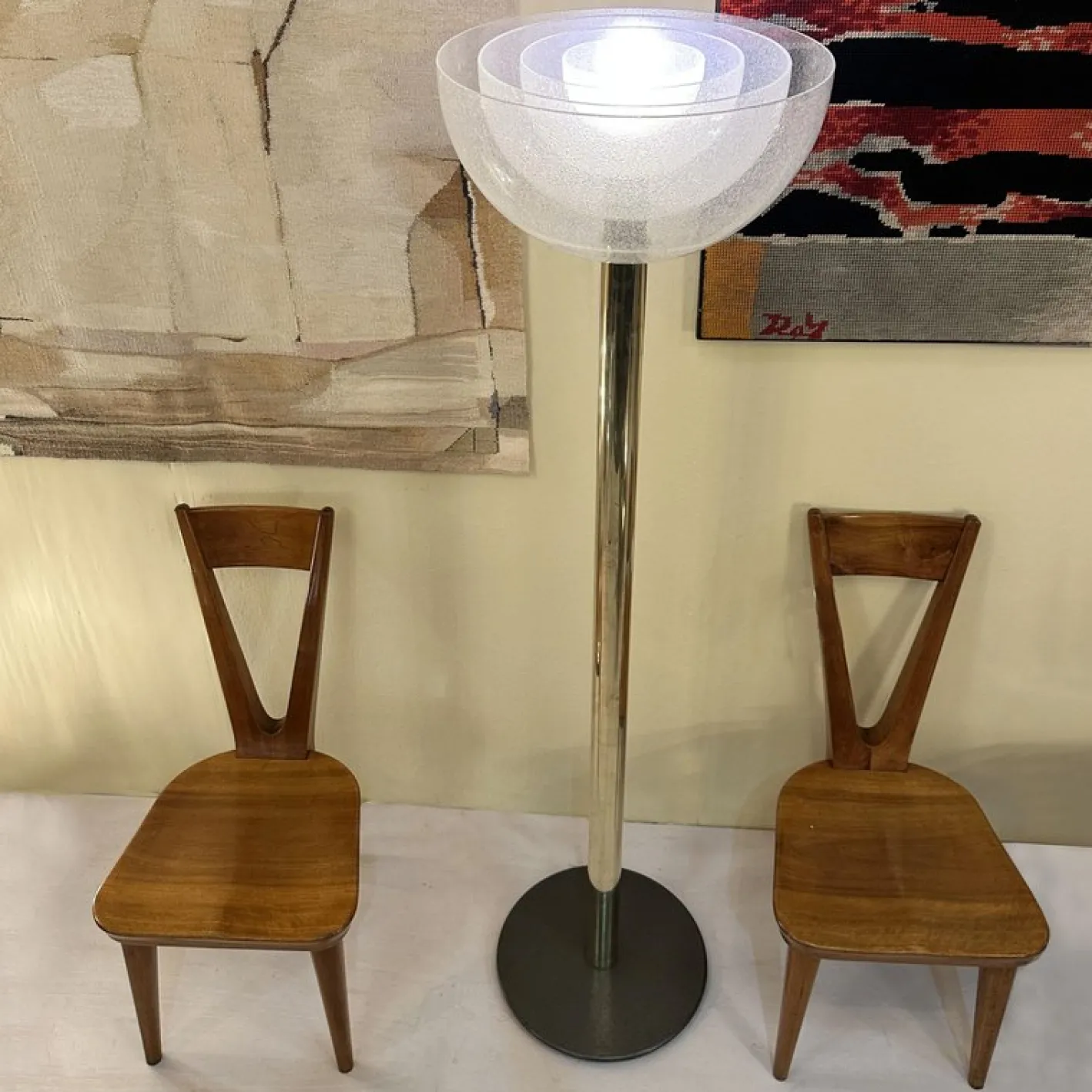 LT338 Stehlampe von Carlo Nason für Mazzega, 1960er
