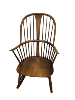 Lucian Ercolani zugeschriebener Mid-Century Modern Schaukelstuhl für Ercol