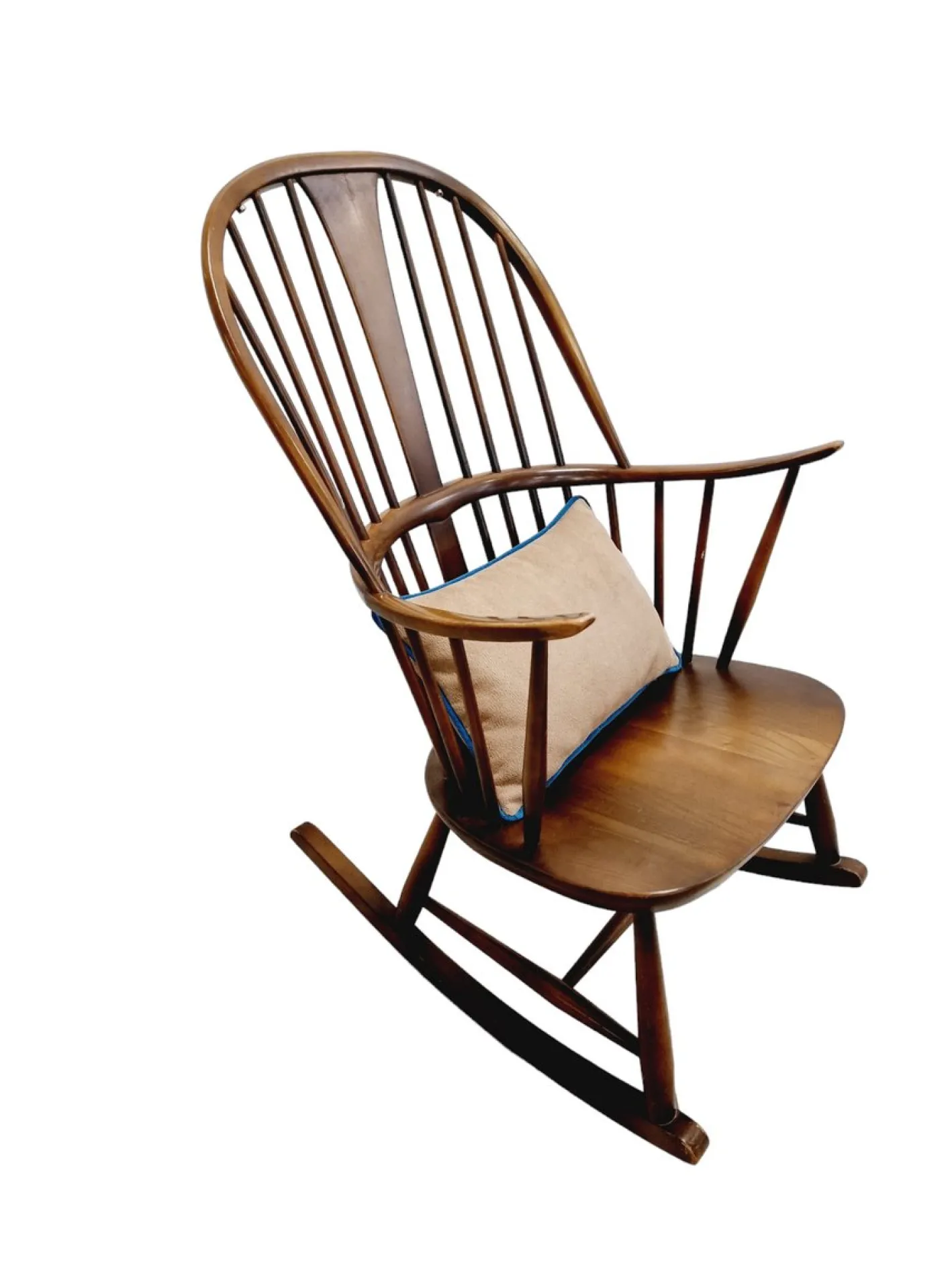 Lucian Ercolani zugeschriebener Mid-Century Modern Schaukelstuhl für Ercol
