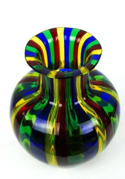Mehrfarbige Vase aus geblasenem Muranoglas von Urban für Made Murano Glas, 2019
