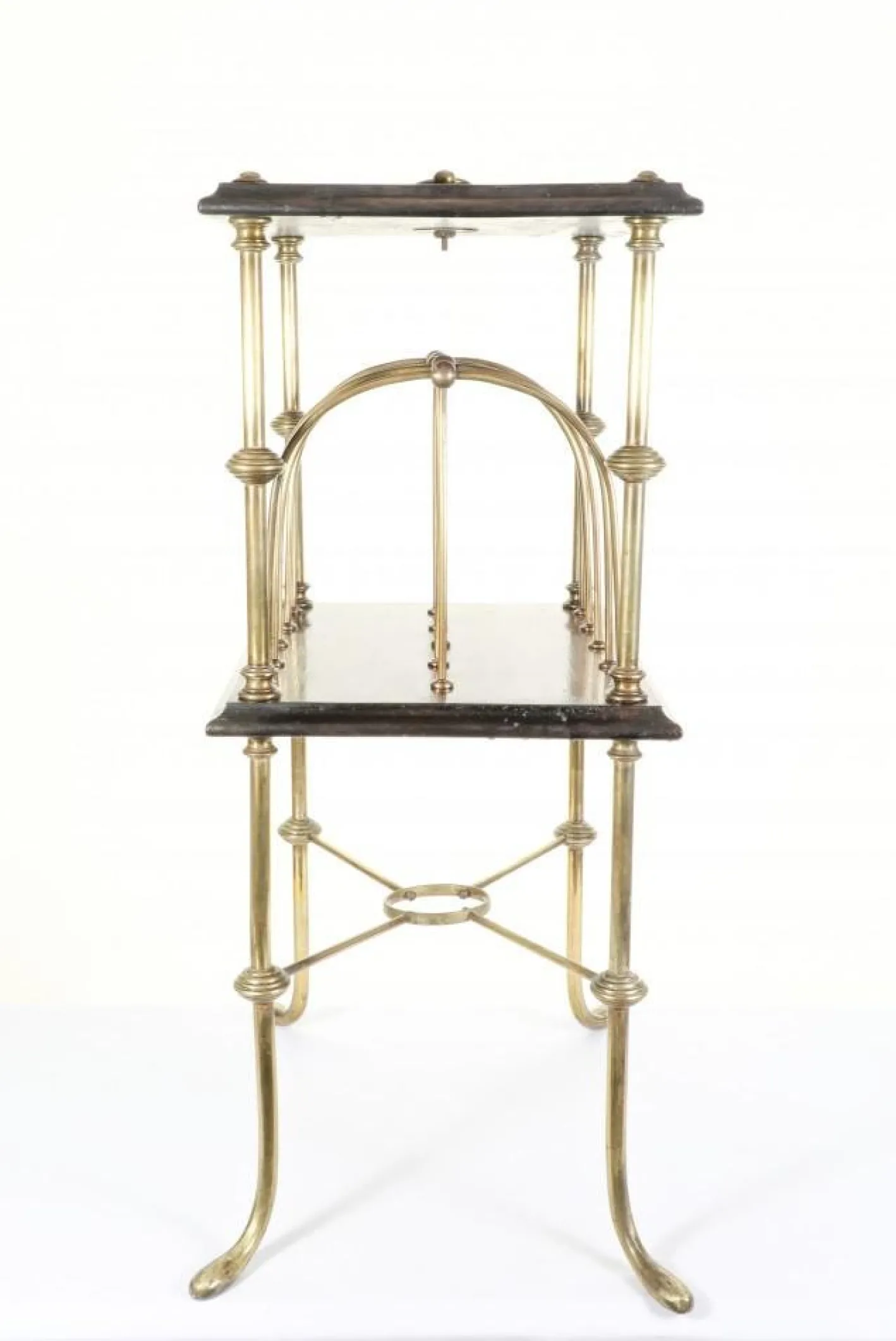 Messing Buchstabentisch im Regency Stil, 1920er