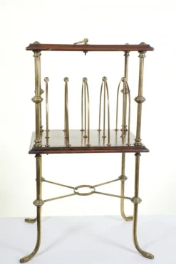 Messing Buchstabentisch im Regency Stil, 1920er