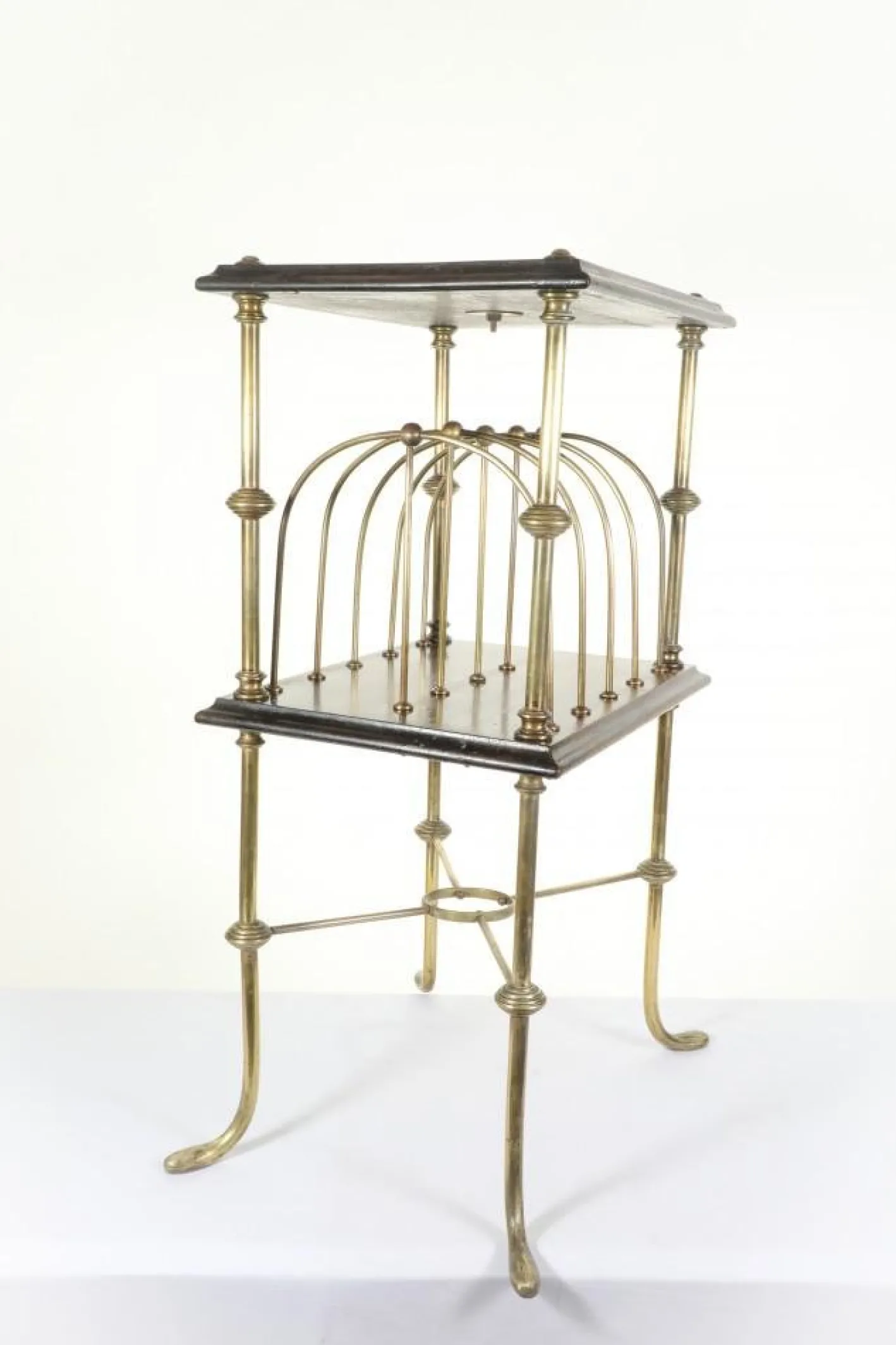 Messing Buchstabentisch im Regency Stil, 1920er