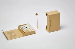 Messing Vasen für Trockenblumen von Alvaro Catalán De Ocón, 8er Set